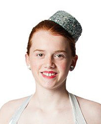 H-38(sm) Glitter Pillbox Hat (Sm)