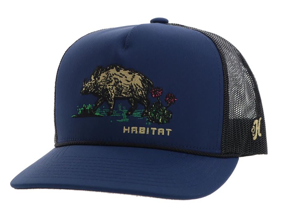 Hooey Blue/Black Habitat Hog Logo Ball Cap