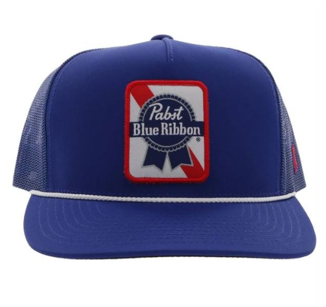 Hooey Blue Pabst Blue Ribbon Hat 2274T-BL