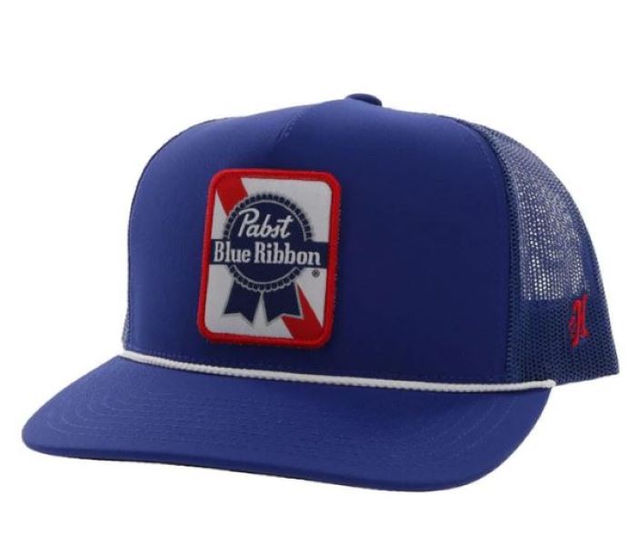 Hooey Blue Pabst Blue Ribbon Hat 2274T-BL