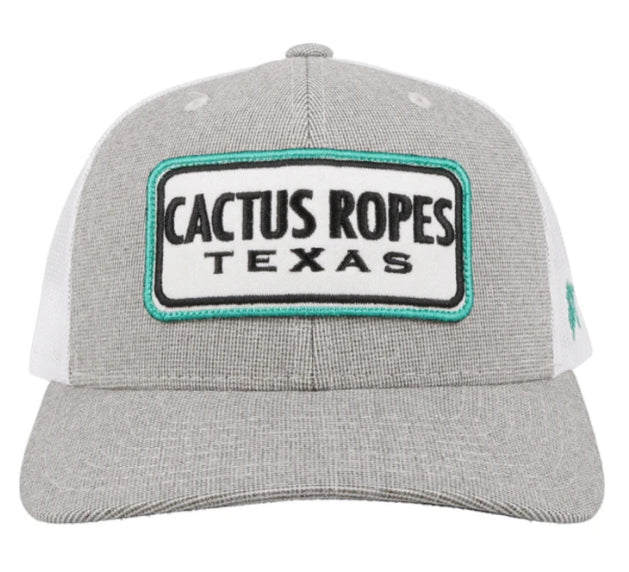 Hooey Grey Cactus Ropes Texas Cap CR064