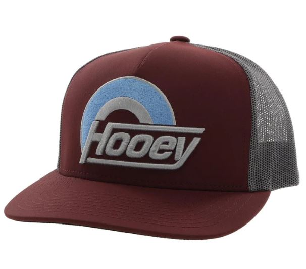 Hooey Maroon/Grey Suds Hat 2215T-MAGY