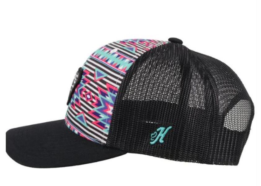 Hooey Pink Aztec Rlag Hat 2149T-AZBK