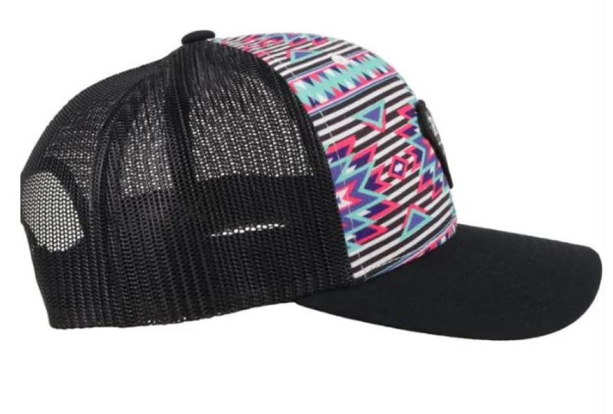 Hooey Pink Aztec Rlag Hat 2149T-AZBK