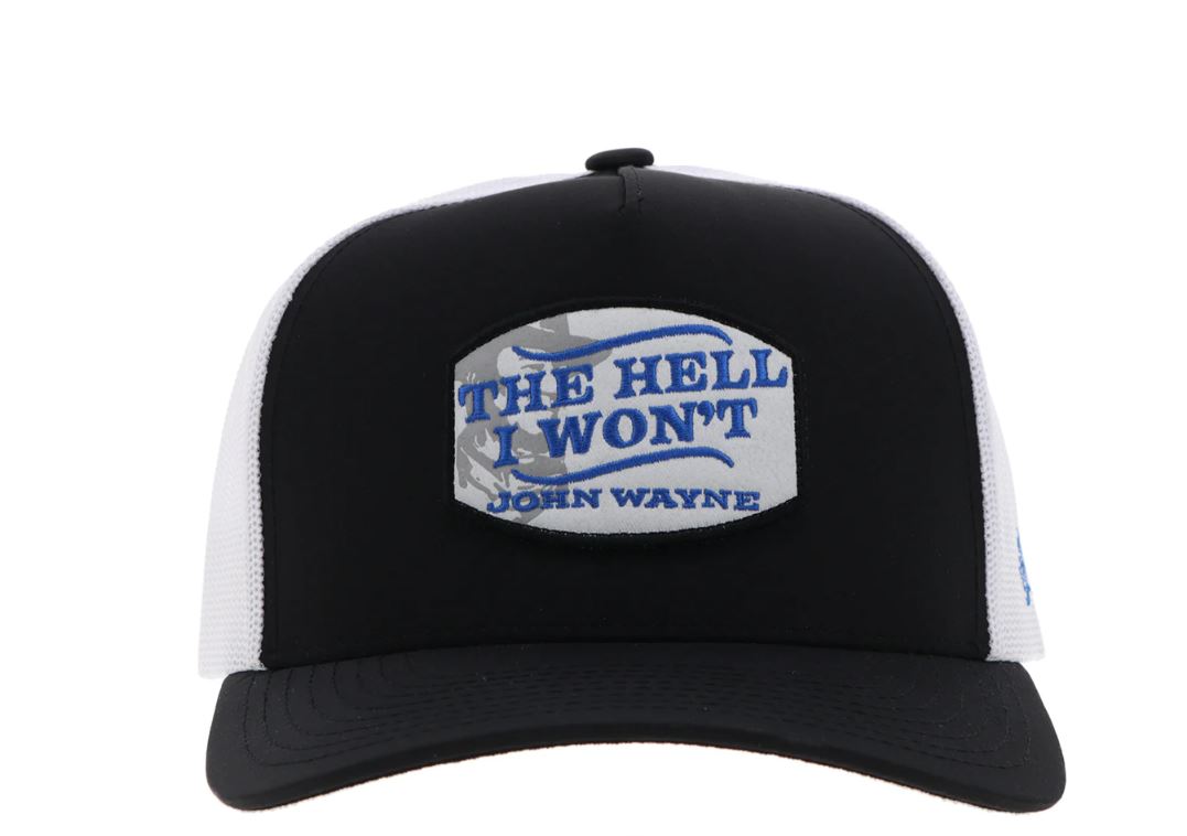 Hooey White/Black 'John Wayne' Hat 2364T-BKWH