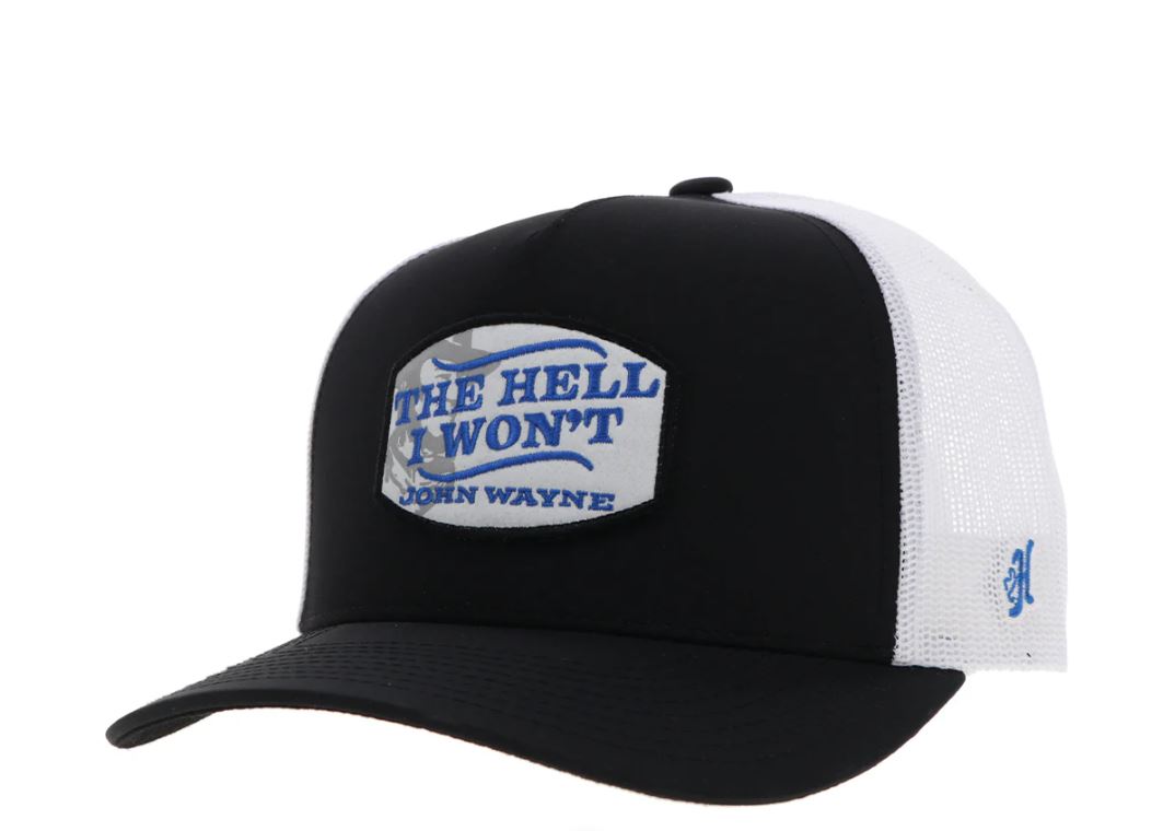 Hooey White/Black 'John Wayne' Hat 2364T-BKWH