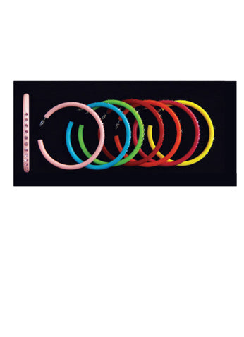 J-127E Jewled Hoop Earrings