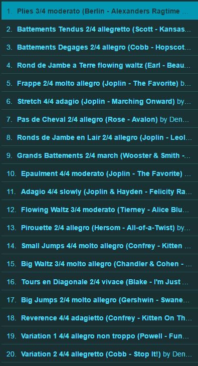 KIM9226CD Ragtime Classics for Ballet