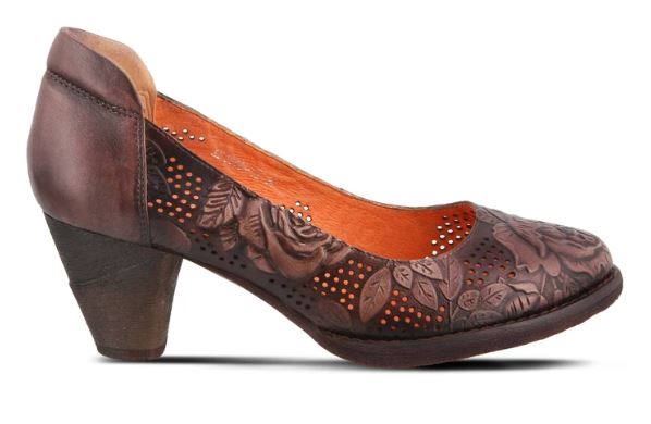 L'Artiste Plum Rositta Womens Pump