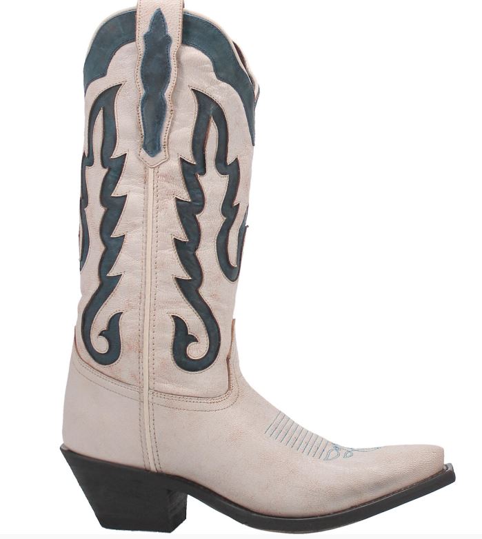 Laredo Off White Keyla Womens Boots LA1049
