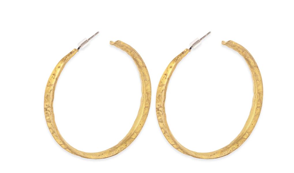 Myra Bag Golden Hoop Earrings S-11042