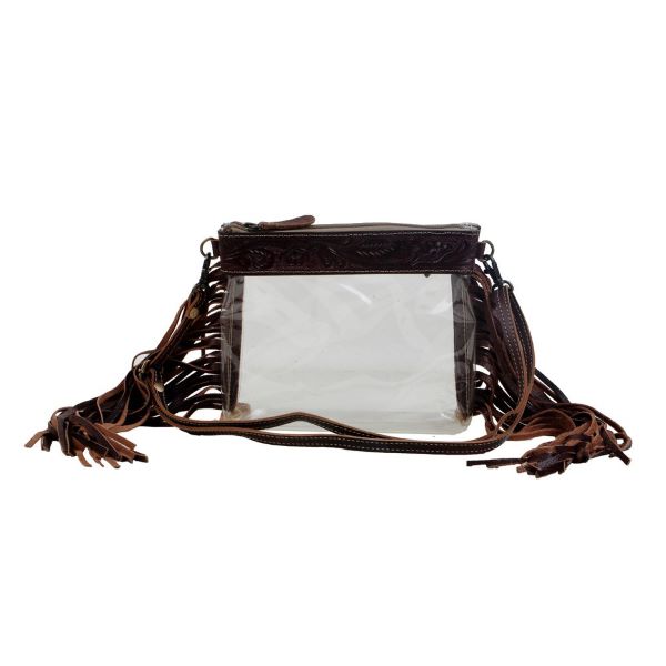 Myra Bag Intricate Clear Fringe Bag S-2891