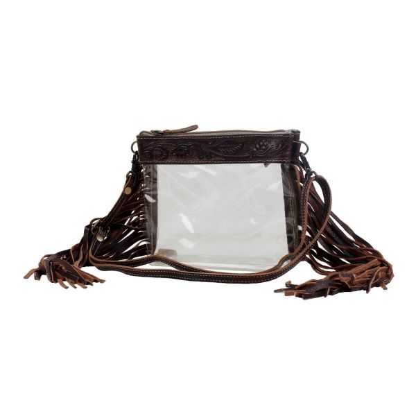 Myra Bag Intricate Clear Fringe Bag S-2891