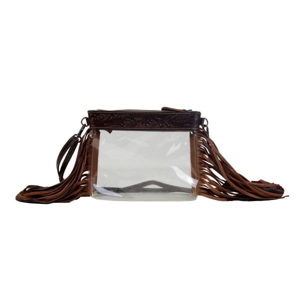 Myra Bag Intricate Clear Fringe Bag S-2891