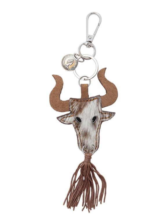 Myra Bag Lone Prairie Steer Key Fob S-10532