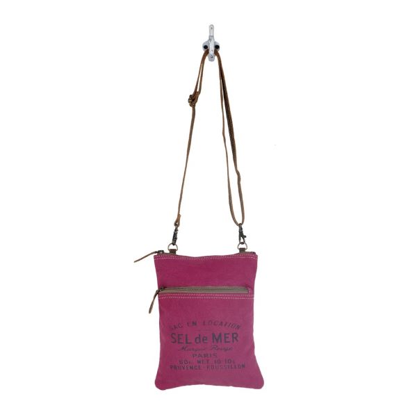 Myra Bag Pink Canvas Crossbody Bag S-2874