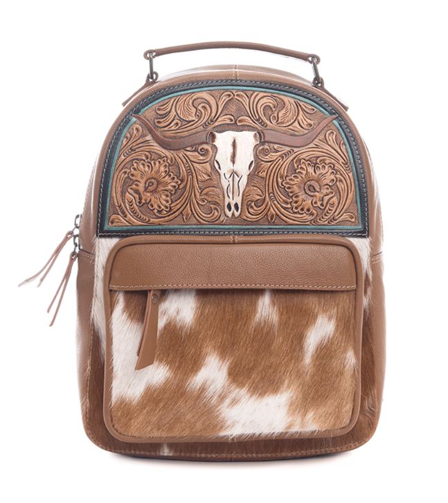 Myra Bag Steer Creek Hand-Tooled Bag S-9730