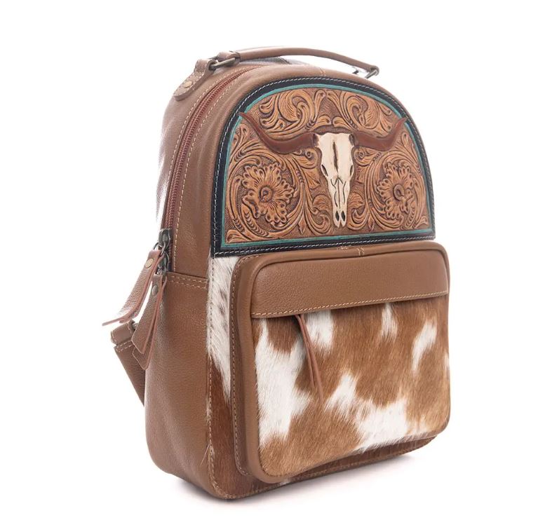 Myra Bag Steer Creek Hand-Tooled Bag S-9730