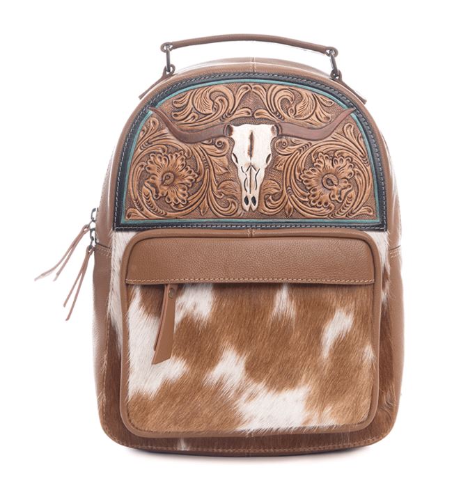 Myra Bag Steer Creek Hand-Tooled Bag S-9730