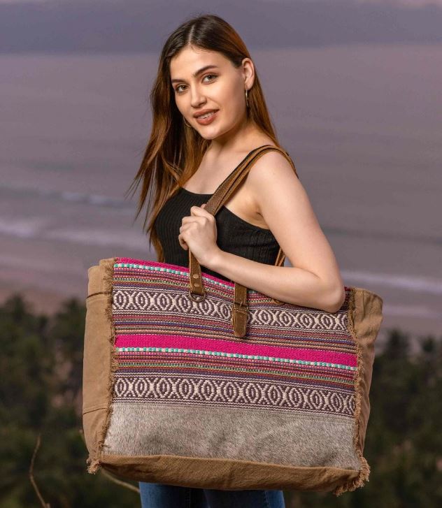 Myra Bag Vibrant Boho Weekender Bag S-2802