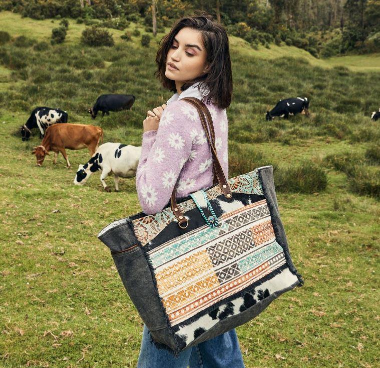 Myra Bags Earthy Tones Weekender Bag S-4420