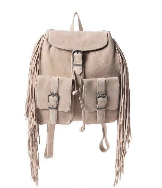 Myra Beige Deluxe Royale Backpack S-11836