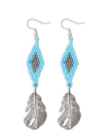 Myra Feathered Earring S-6034