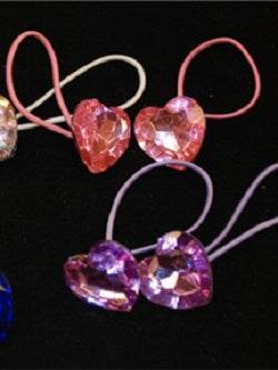 N-212 Heart Shaped Jeweled Tap Ties