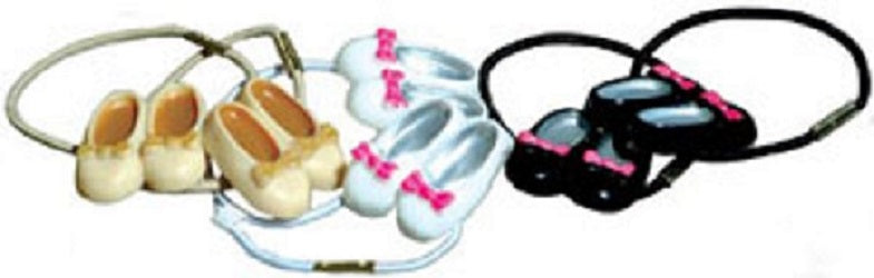 N-84 KidsTap Shoe Ties (Tan White or Black)