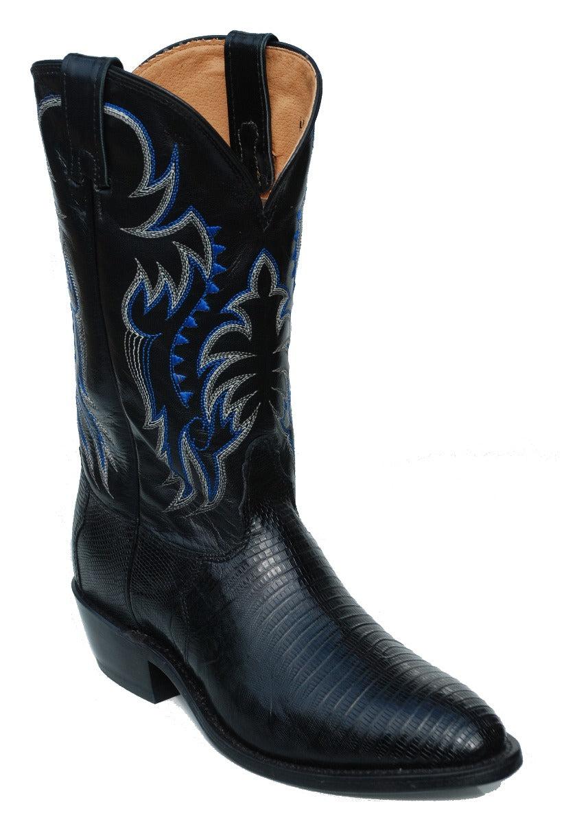 Nocona Lizard Black Mens Boots 8150126403