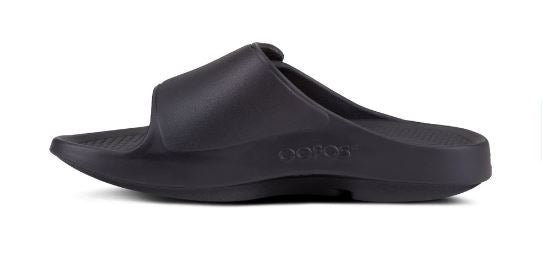 OOFOS Black OOAHH Sport Flex Mens Sandals