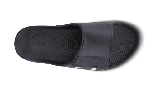 OOFOS Black OOAHH Sport Flex Mens Sandals