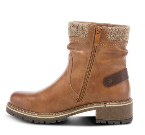 Patrizia Camel Evora Womens Short Bootie