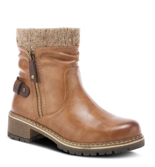 Patrizia Camel Evora Womens Short Bootie