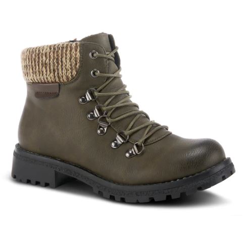 Patrizia Olive Clarris Womens Short Boots