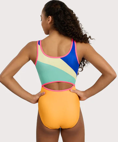 Plum Sports Mode Keyhole Swoop Leotard