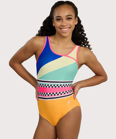 Plum Sports Mode Keyhole Swoop Leotard