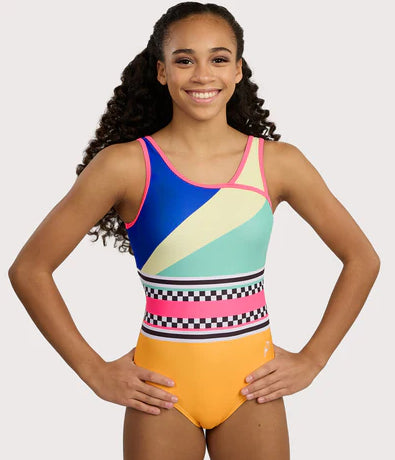 Plum Sports Mode Keyhole Swoop Leotard