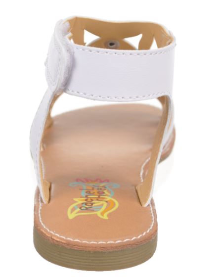 Rachel Delmar White Kids Sandal DELMAR-WHT