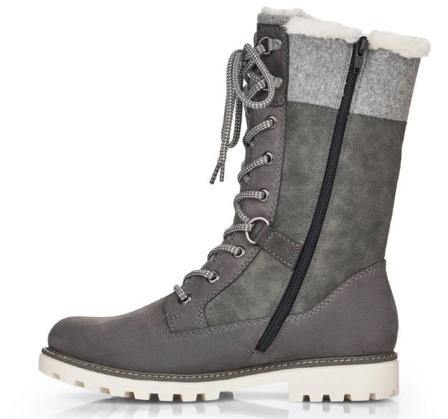 Reiker Remonte Grey Womens Boots D8474-45