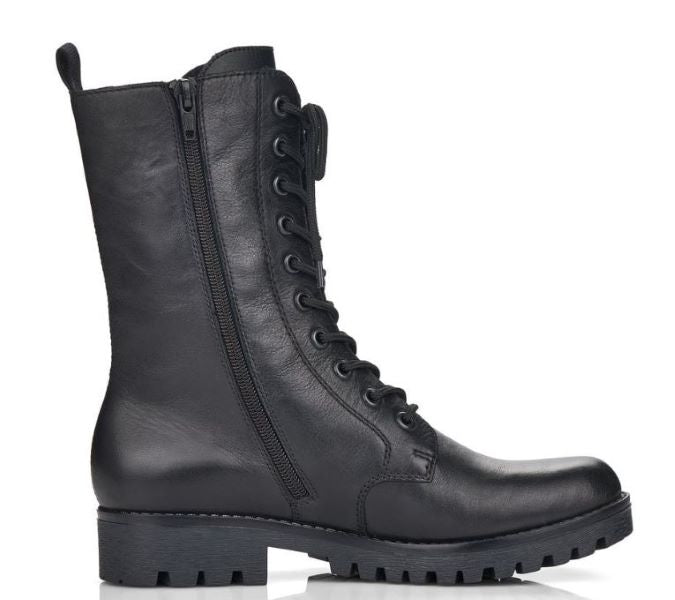 Rieker Black Women's Combat Boots 78544-00