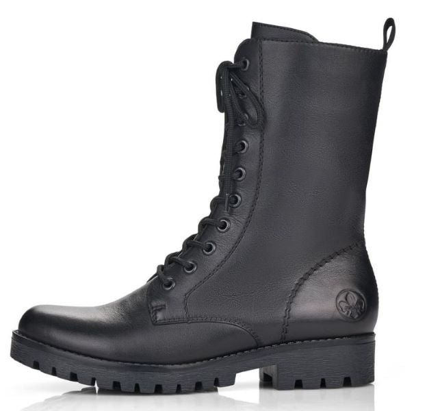 Rieker Black Women's Combat Boots 78544-00