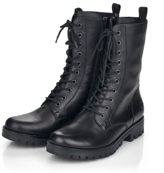 Rieker Black Women's Combat Boots 78544-00