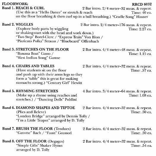 RR6032 Pre-Ballet Music For Class