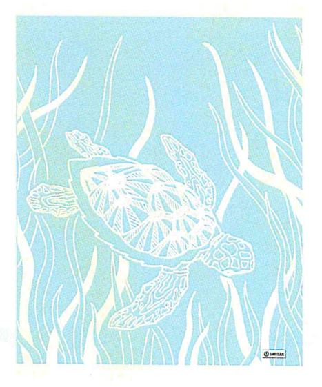 Sand Cloud Mint Turtle Seagrass XL Towel