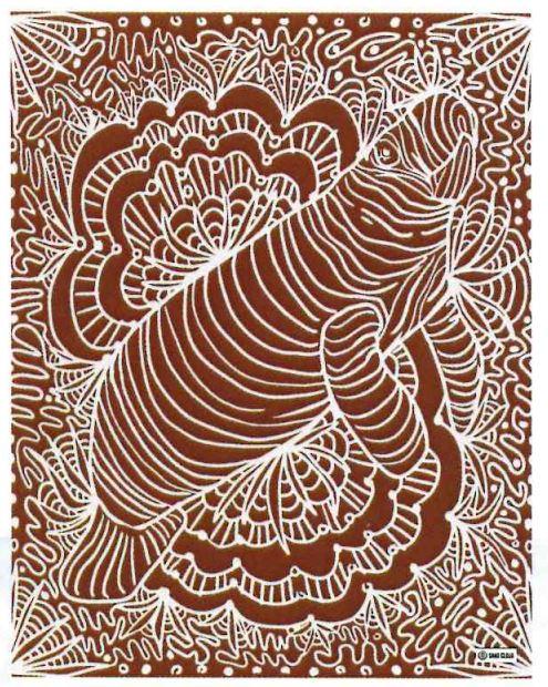 Sand Cloud Terracotta Manatee Large Towel