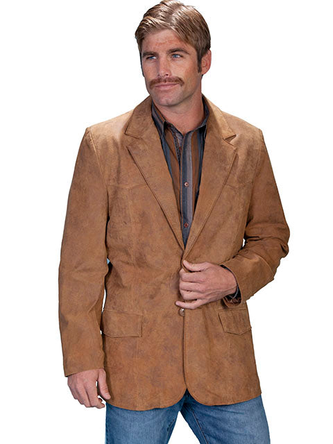Scully Maple Tan Men's Leather Blazer 602