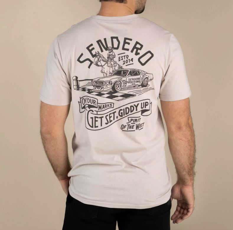 Sendero Sand Giddy Up T-Shirt SPCS125S22A