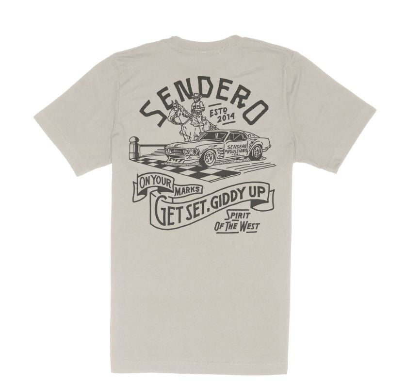 Sendero Sand Giddy Up T-Shirt SPCS125S22A