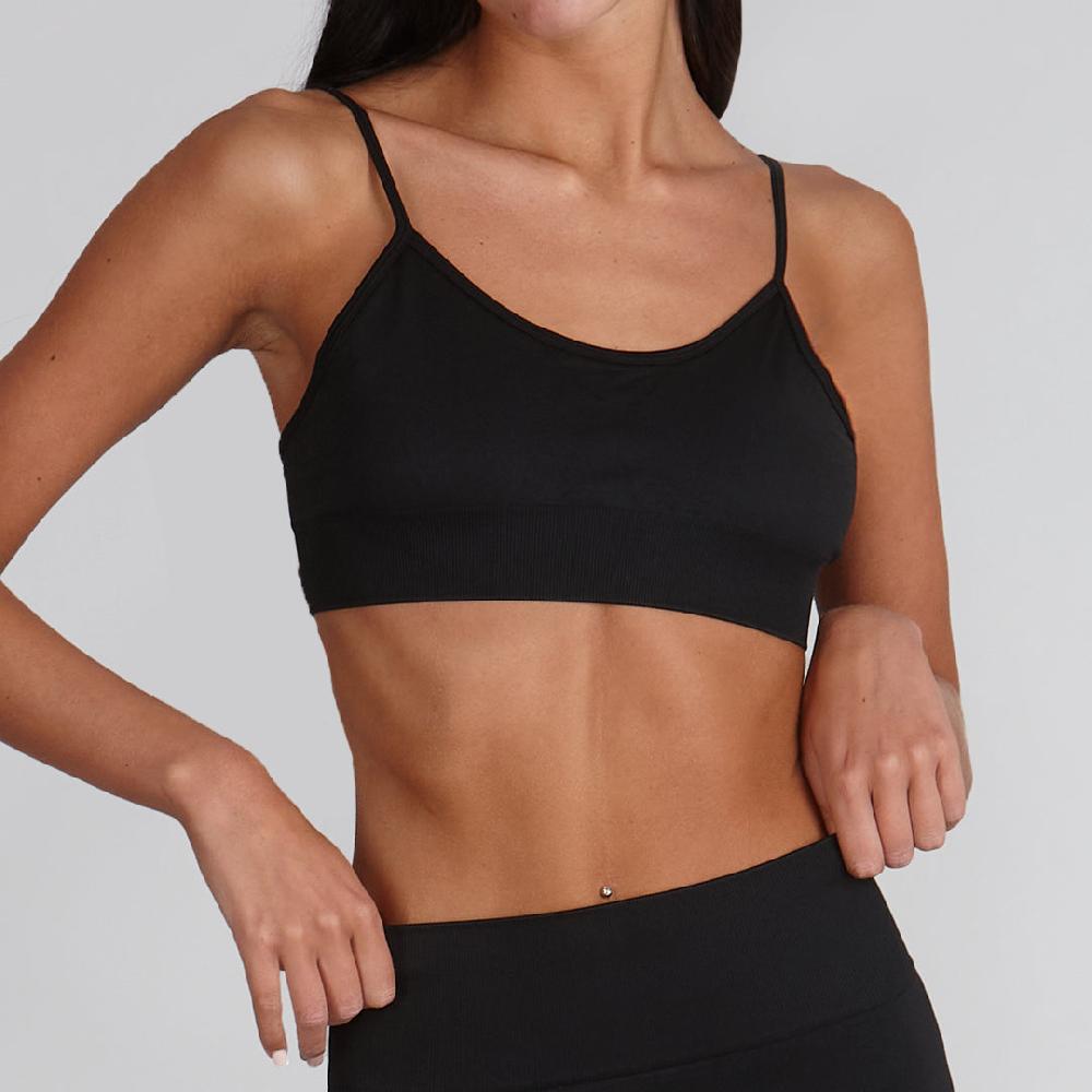 SLKY Logo Activewear Bralette SAWBP-BLK